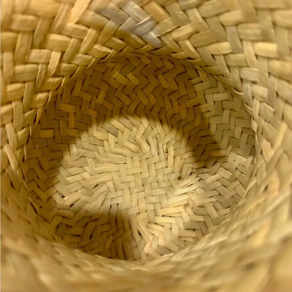 Handwoven Tarahumara Indian Natural Basket Vase 12” - Picture 5 of 8